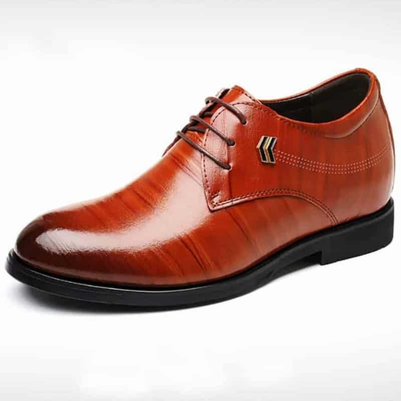 Txfs Leather Shoes 8cm And 10cm Taller Tndx Brown Elevator Shoes 2