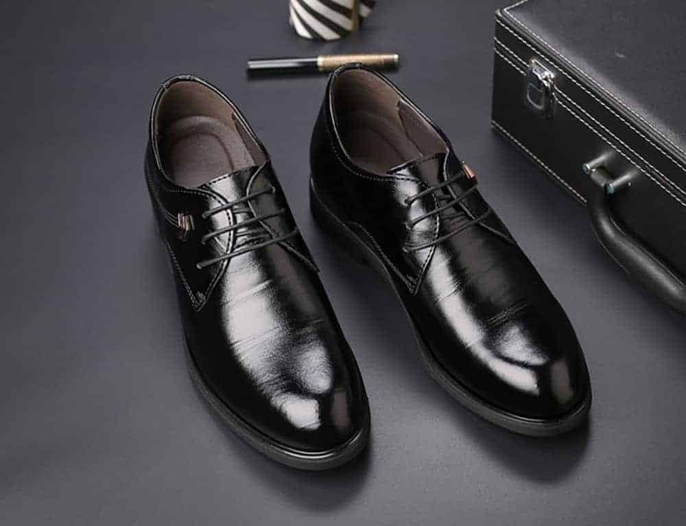 Txfs Leather Shoes 8cm And 10cm Taller Txfs 8cm Black Brown 2 01 1