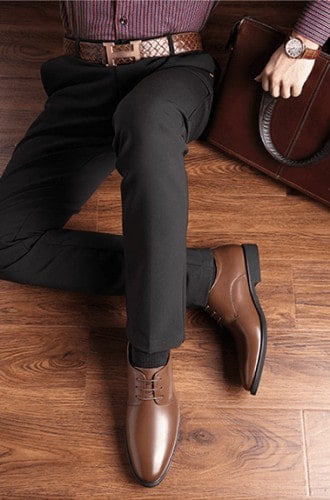 Msia - Formal Leather Shoes 6cm Taller Msia 7cm Taller Formal Attixshoes Brown 2 1