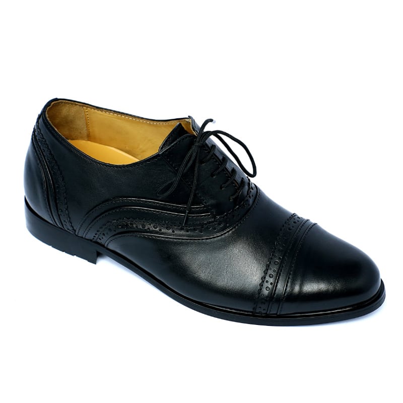 What Are The Benefits Of Height Boosting Shoes? Blb17x Oxford Black Leather Shoes Elevator Shoes 6.5 Taller 1