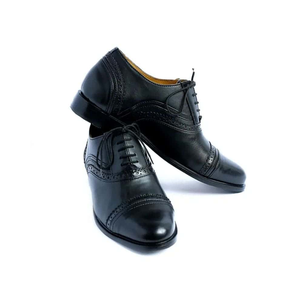 Top-rated Height Increasing Dress Shoes Blb17x Oxford Black Leather Shoes Elevator Shoes 6.5 Taller 22