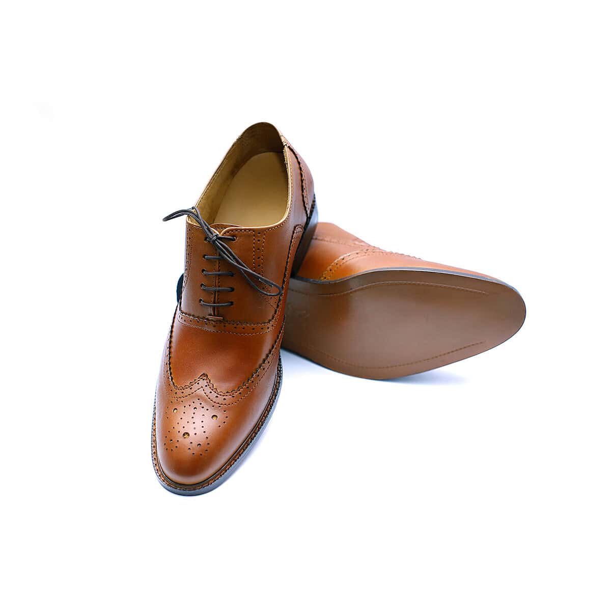 Tls83x - Top Grain Leather Brogue Shoes - 6.5 Cm Taller Tls83x Full Grain Leather Brogue Shoes 6 5 Cm Taller Brogue 1